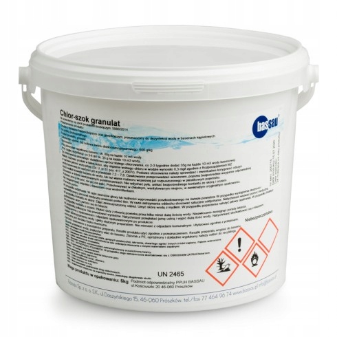 Chlor-Szok 5kg granulat – Skuteczna Dezynfekcja i Szokowe Chlorowanie Wody