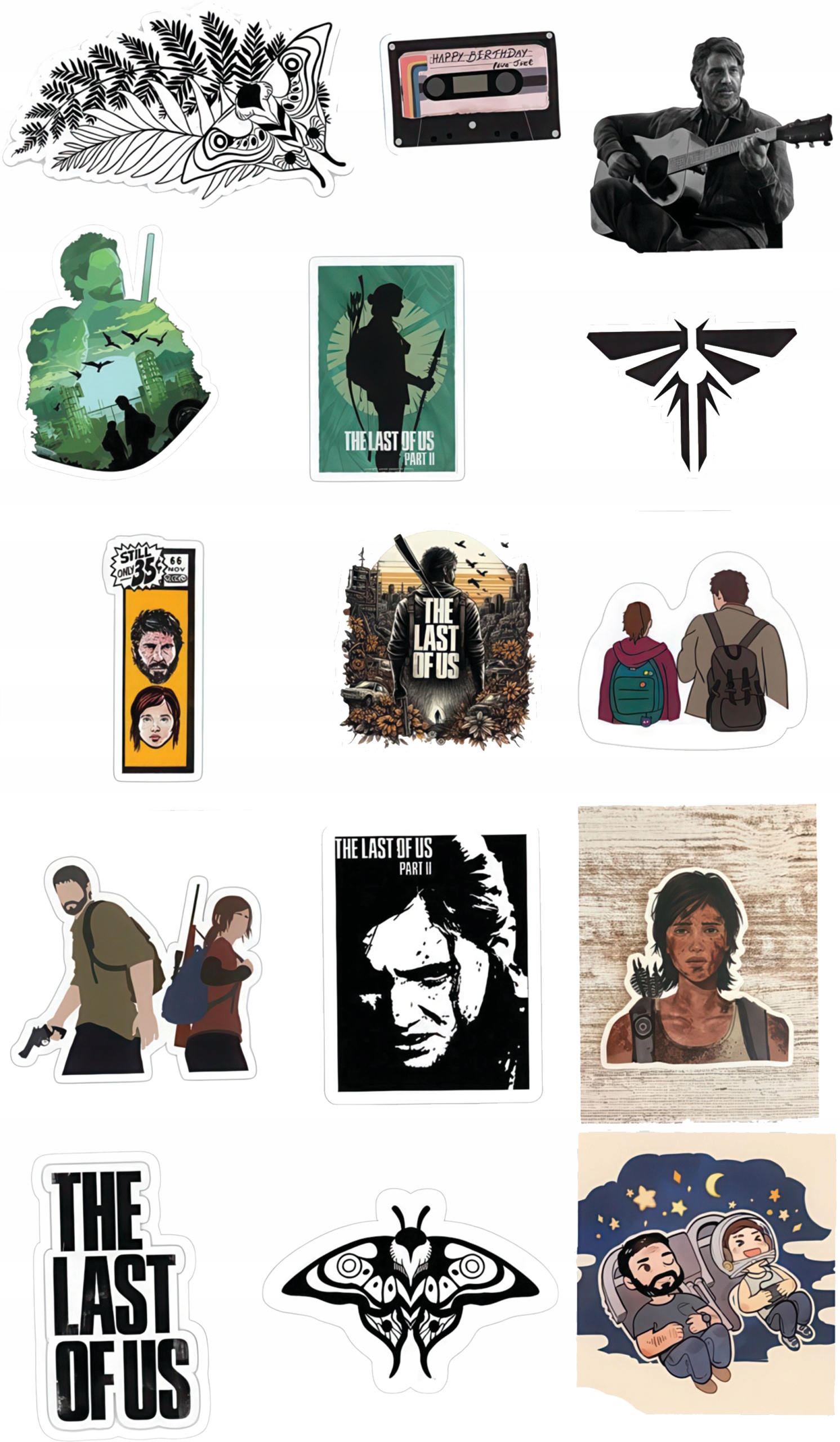 Naklejka 3D na Samochód Auto Gadżety Wodoodporna The Last Of Us #1