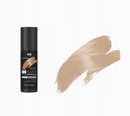 Lisap Re-touch – Barvící sprej na odrosty Light Blonde – Světlý blond
