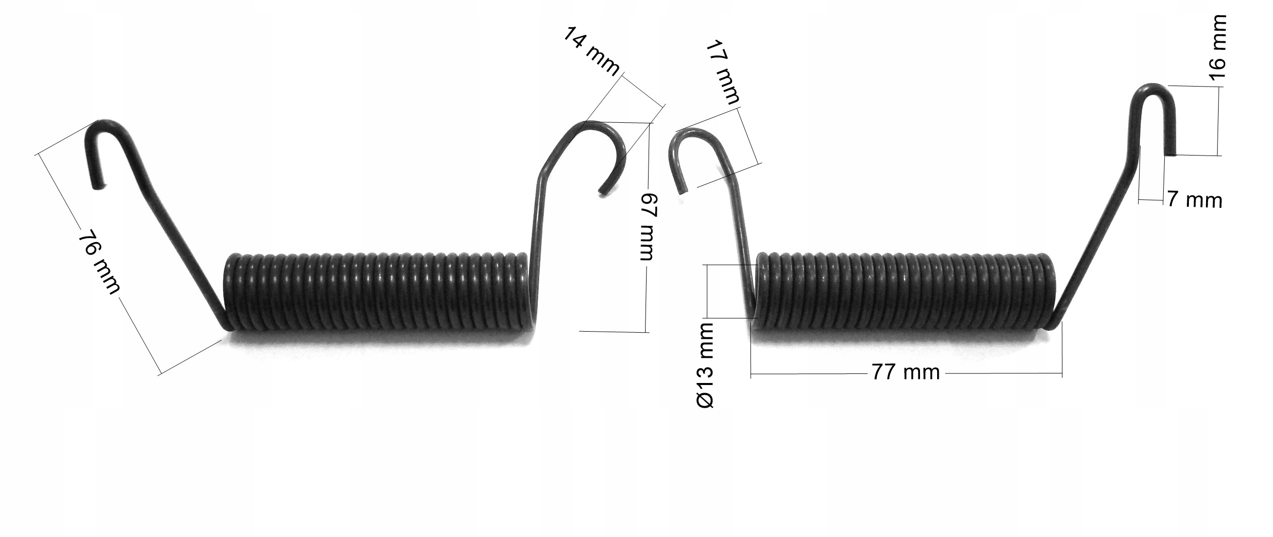 SPRĘŻYNA SKRĘTNA d=2,8 * Dw=13 * KOMPLET - 1kpl. Marka inna