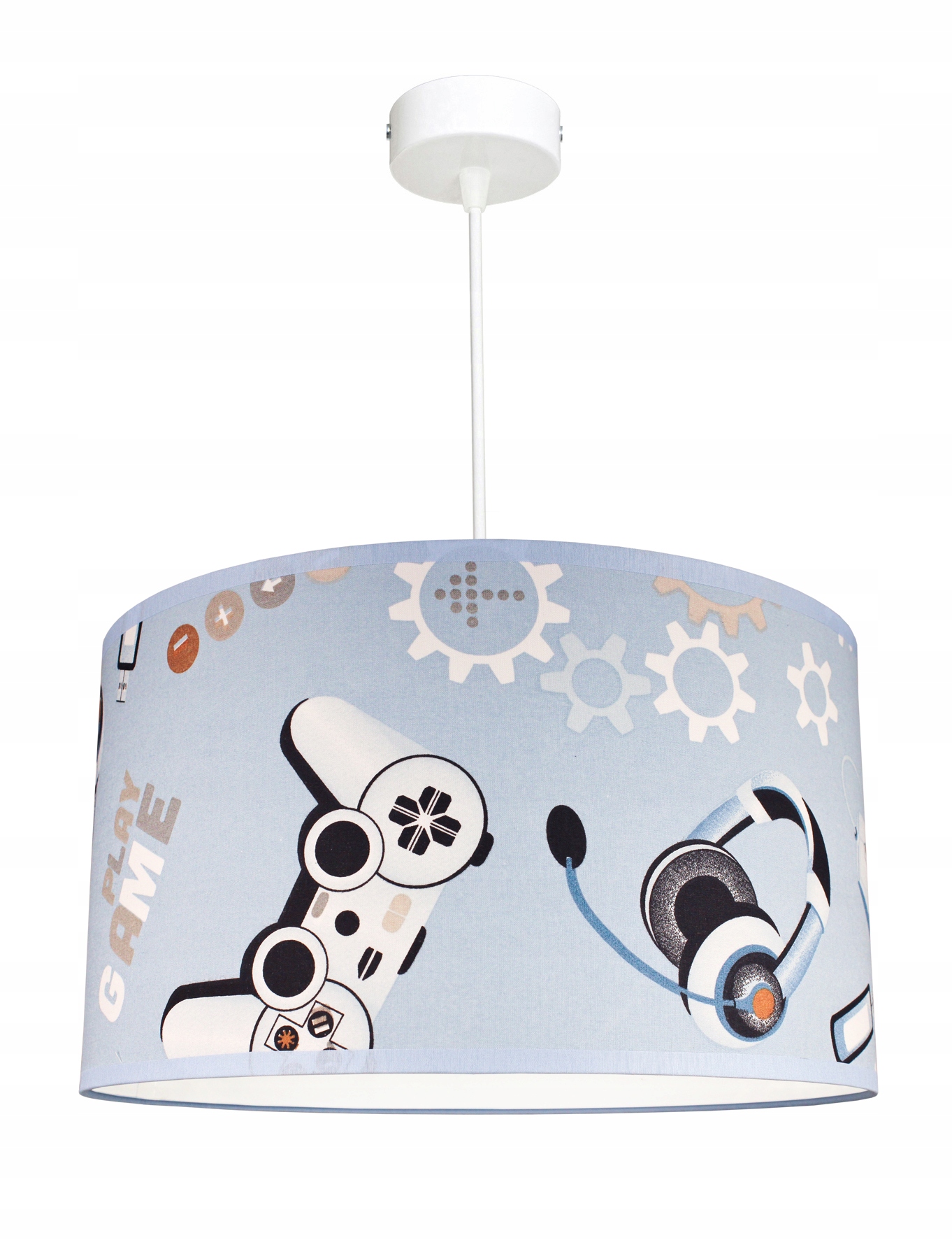 Mládežnická Závěsná Lampa Stropní Lustr Blue Gaming Gamer hráč konzola