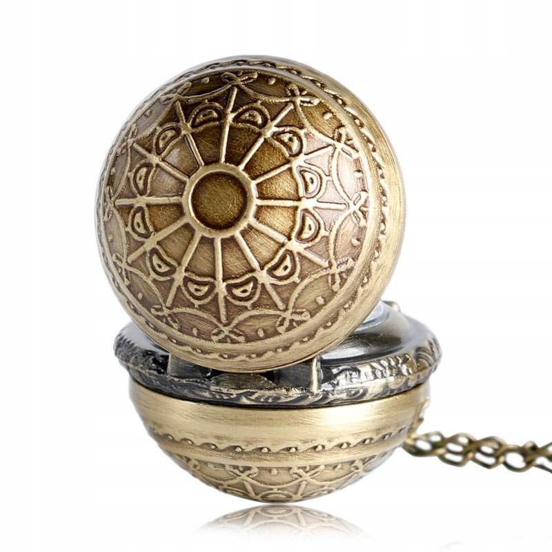 NASZYJNIK ZŁOTY ZNICZ Z ZEGAREM HARRY POTTER Kolor złoty