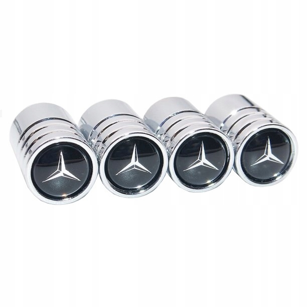 

Nakrętki na wentyle Kapturki Mercedes Chrom