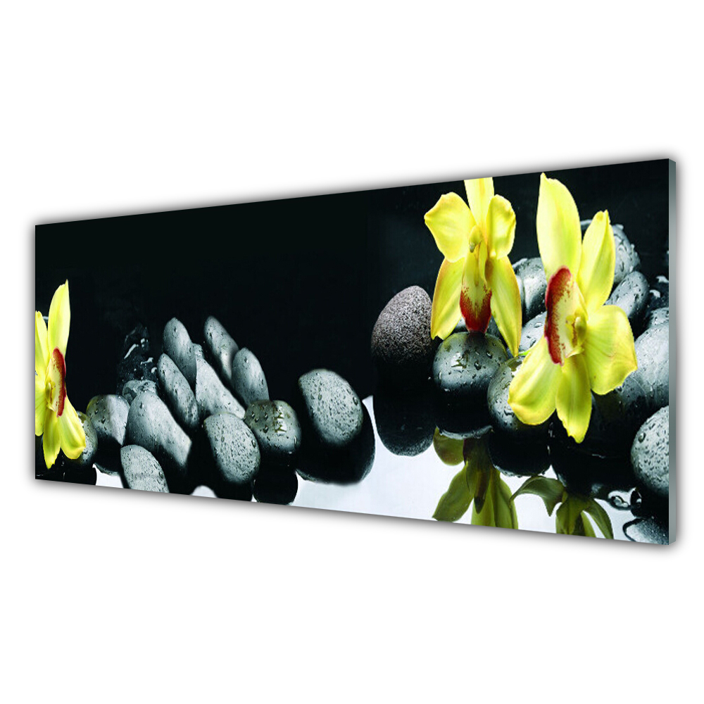 

Fotoobraz z grafiką wiszący 125x50 Kwiat Orchidea