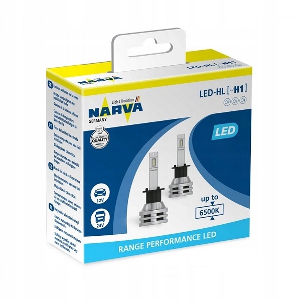 

Narva żarówka H1 Performance Led 6500K 12V 24V