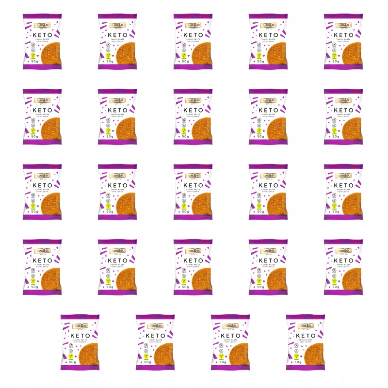 Frank & Oli Keto miękkie ciasteczko tahini paste 50g X24