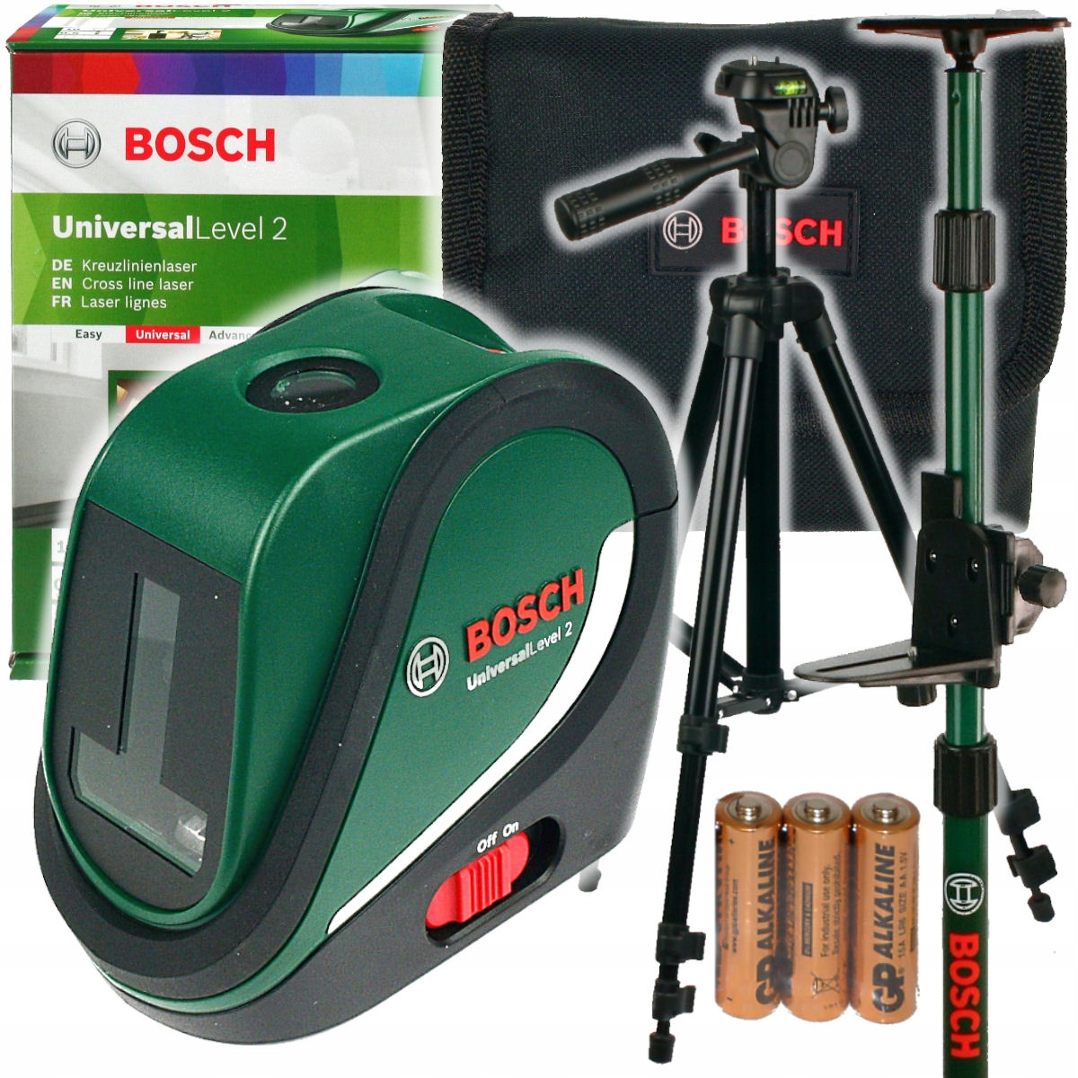 

Laser Universallevel 2 Bosch Statyw Tyczka