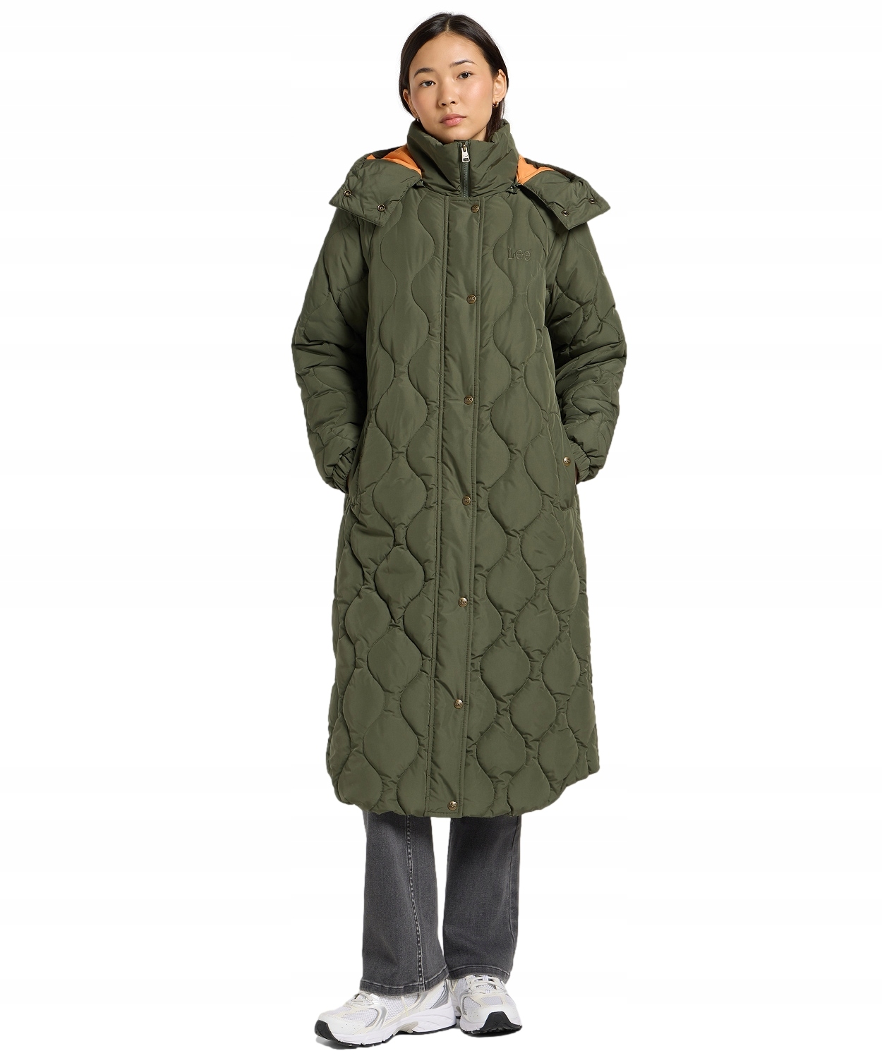 Bunda Lee Long Puffer Jacket 112370874 Oak Moss Xs