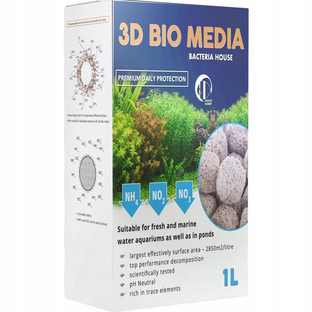 Levně 3D Bio Media dům bakterií 1 litr