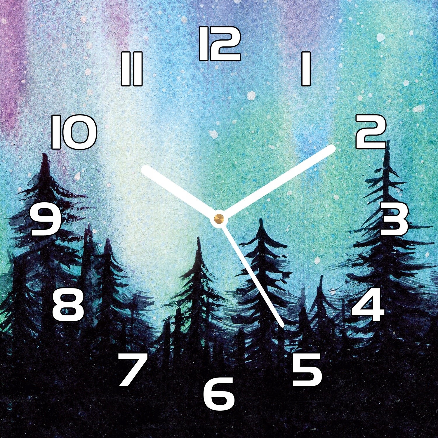 

Zegar szklany Sztuka malowania Aurora 30x30 cm