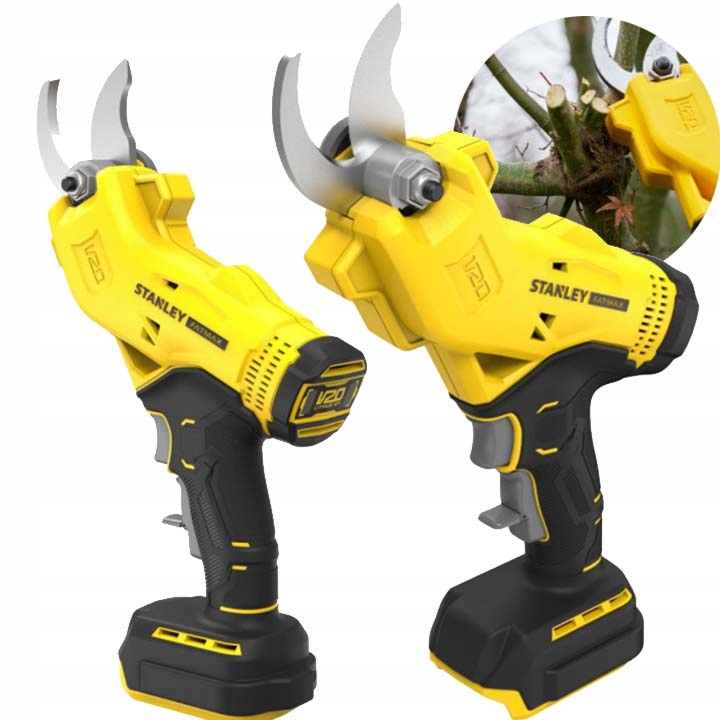 Akumulatorowy Elektrycznny Sekator Do Krzewów Roślin Gałęzi 18V V20 Stanley