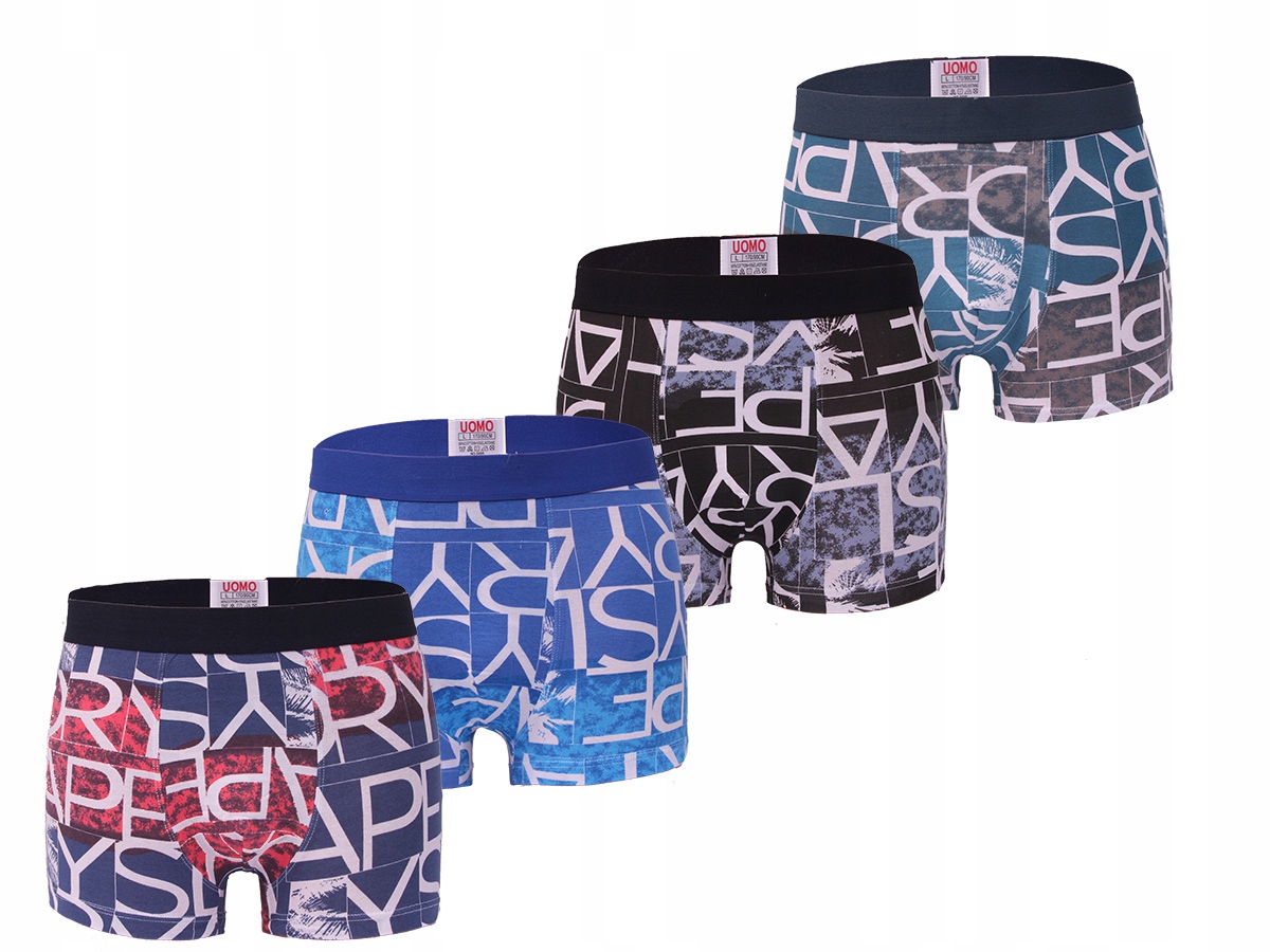 

4x Bokserki Męskie Premium Szorty Bawełniane 5XL