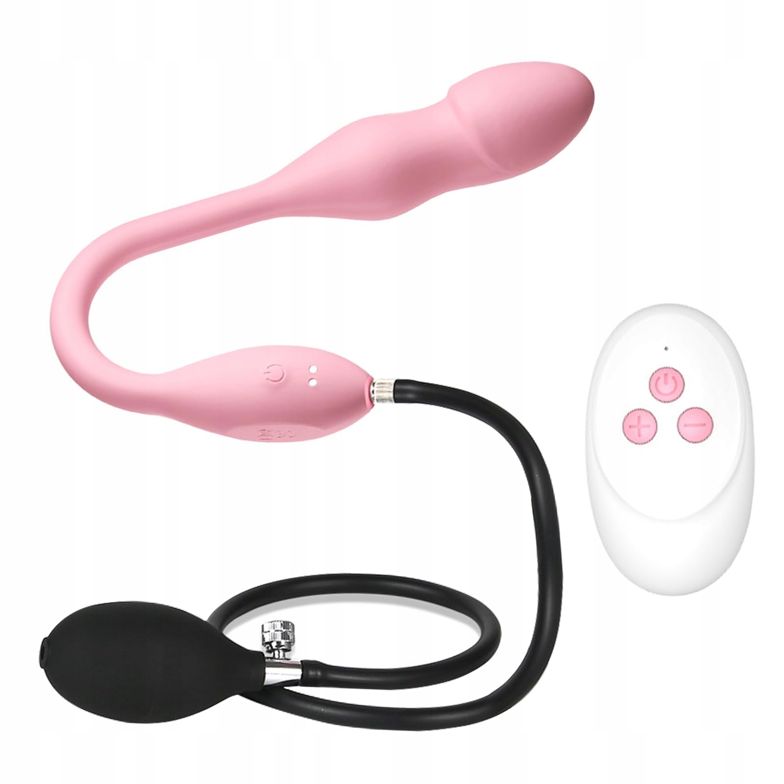 MINI VIBRATOR Ei Analplug Dla Kobiet Z Pompką 10 Trybów Wibracji Cichy — miniatura 8