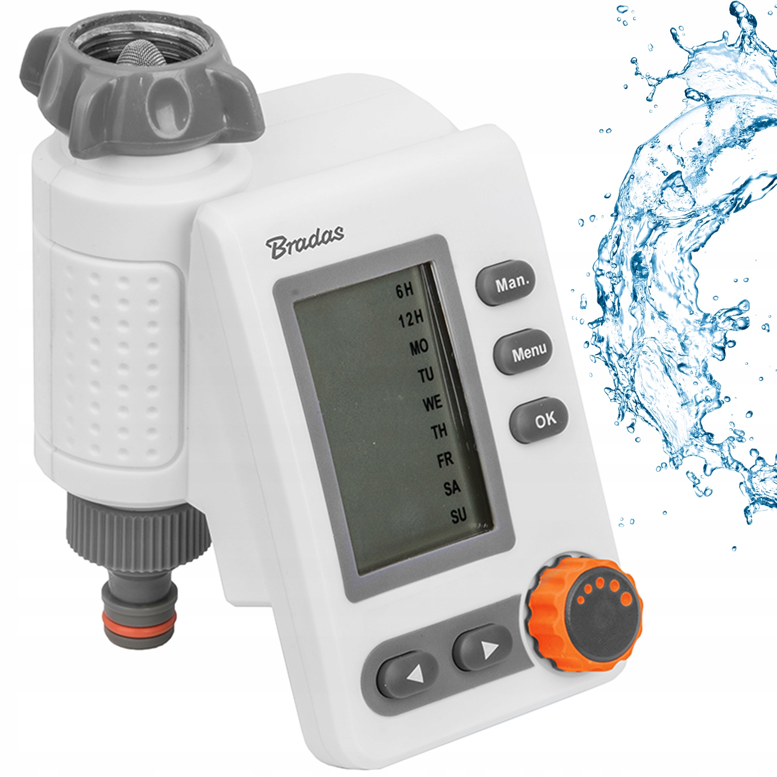 Elektronický regulátor zavlažování zahrady pro zavlažovače White Line Bradas