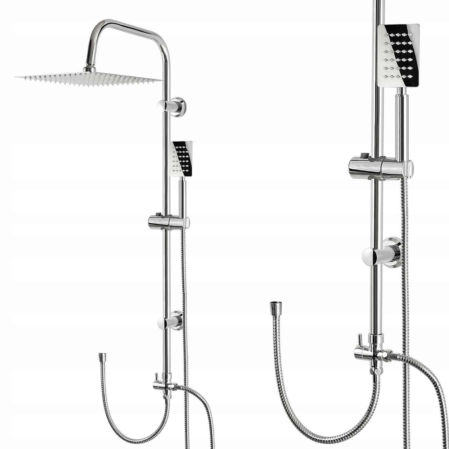 Sprchový Set, Sprchový Stĺp S Dažďovou Sprchou 25X25 CM Sannit