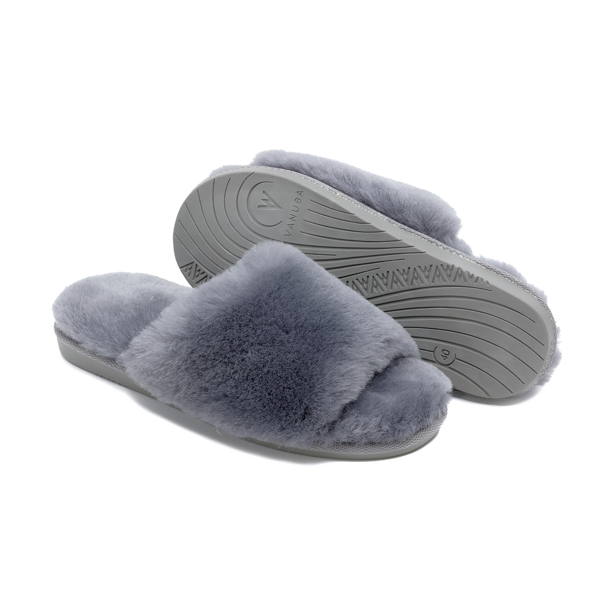 Dámské teplé vlněné Pantofle Highlander, šedé, vel 40