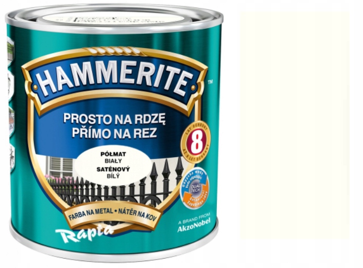 

Hammerite Prosto Na Rdze Półmat Biała 0,7L