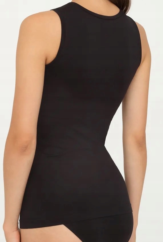 GATTA VEST Koszulka na ramiączka, Czarna, M Wzór dominujący bez wzoru