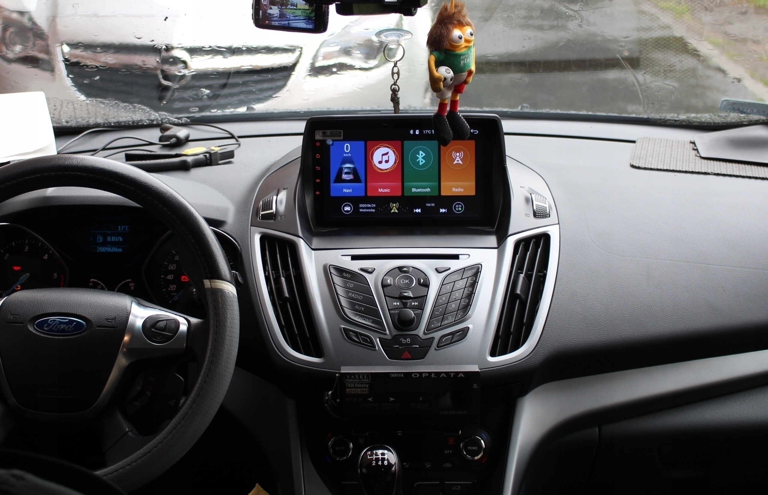 GPS NAVIGACE FORD C-MAX 2010-2014 ANDROID Rádio RDS informace pásmo AM pásmo FM