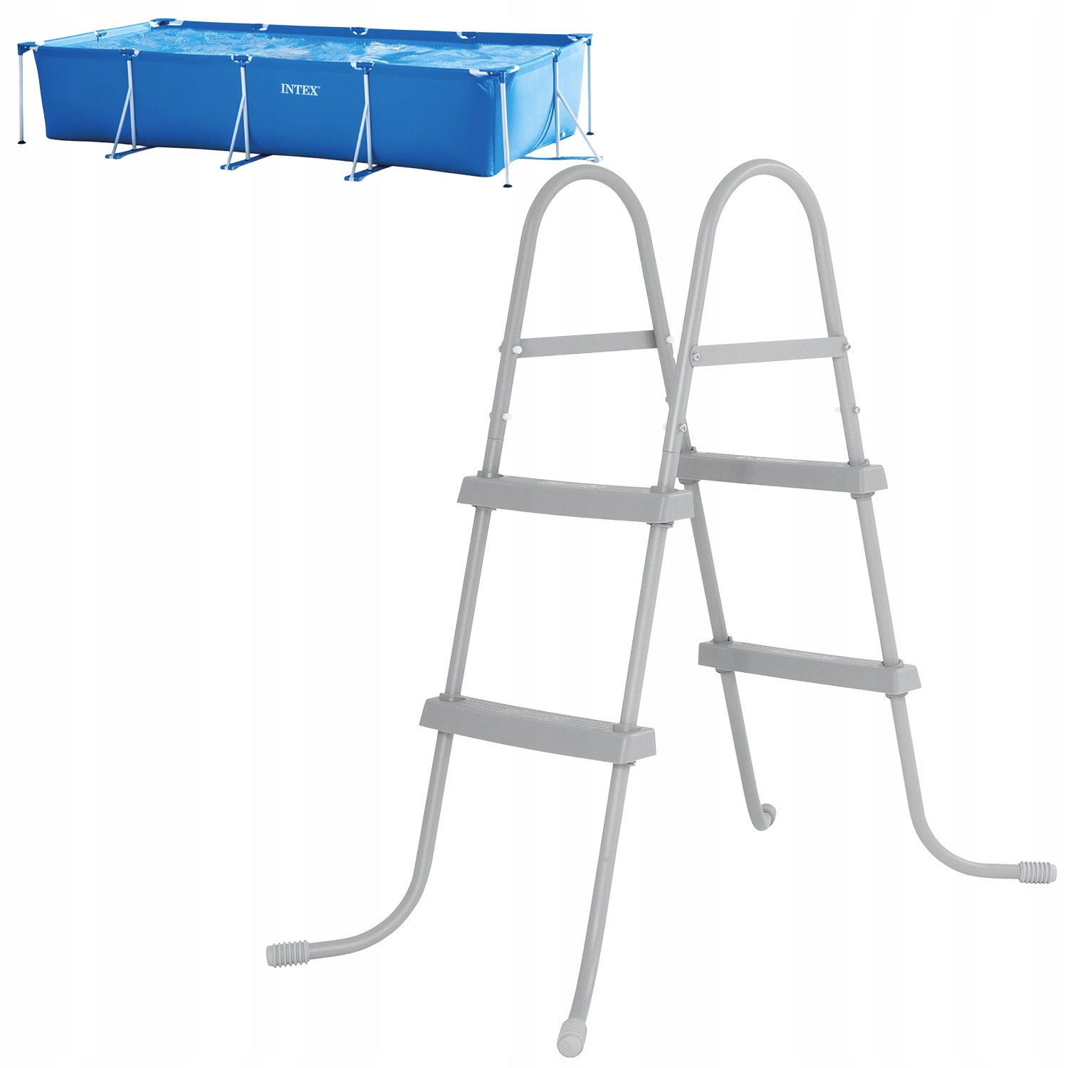 Stabilní Bazénové Schůdky Oboustranný Žebřík Se Hodí Do Bazénu Intex 28273