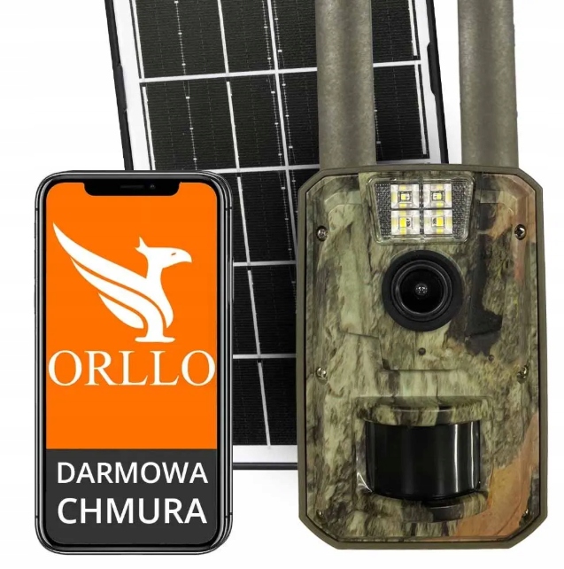 Fotopułapka Gsm Sim Kamera Leśna Panel Solarny Orllo Huntercam 5