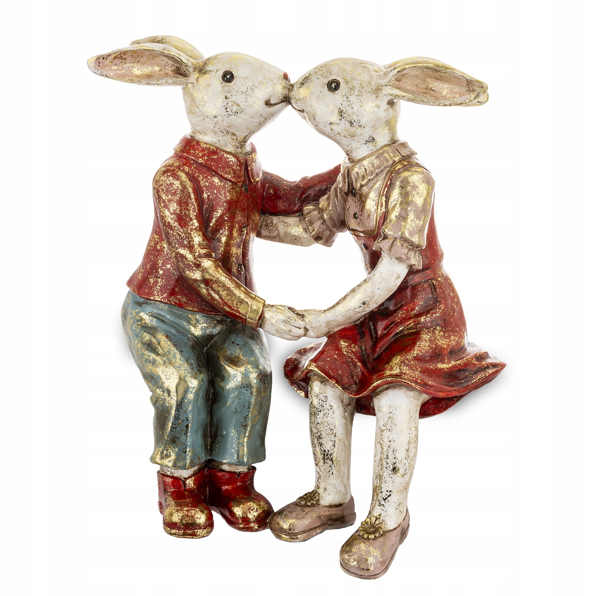Figurka Zajačiky Pierrot Pár Zamilovaní Králik Králiček Veľká noc
