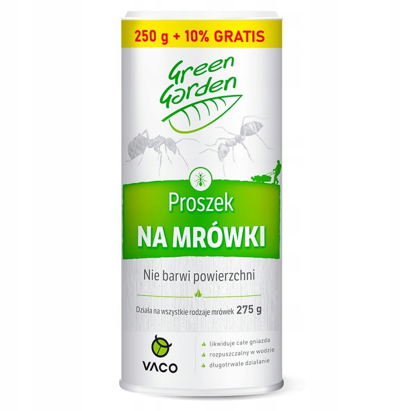 

Vaco proszek na mrówki Usuwa Gniazda nie barwi