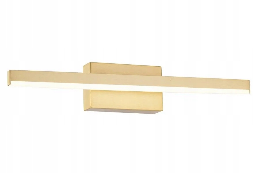 Łazienkowy kinkiet w mosiężnym odcieniu nad umywalkę wannę Linea Led IP44