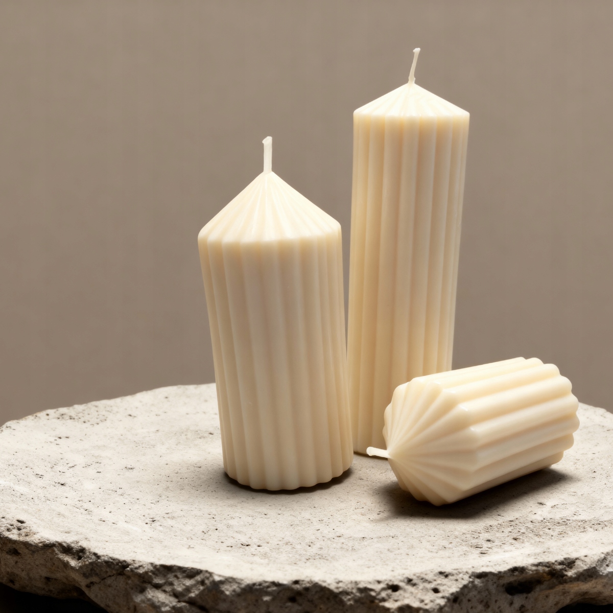 Sada ozdobná sójová svíčka do obývacího pokoje Pillar Rome Collection Classic