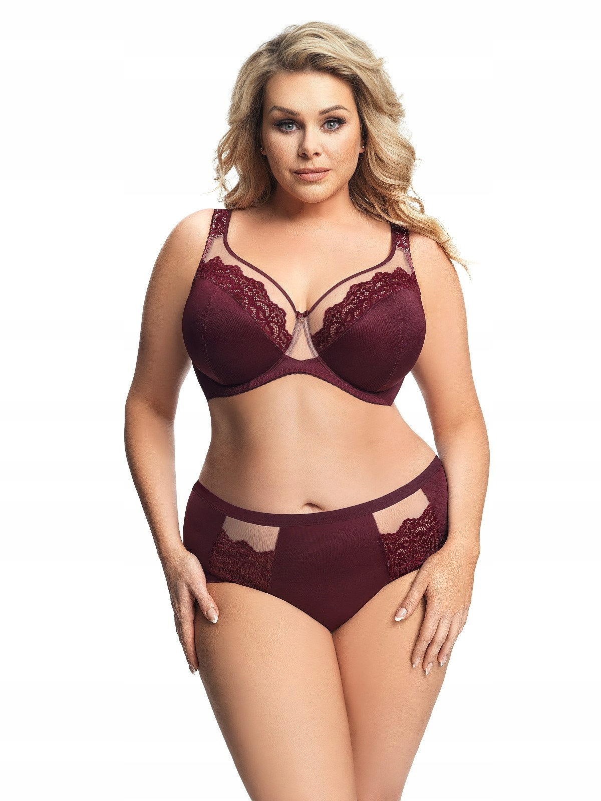 

Biustonosz soft Gorsenia K 441 Luisse bordowy 75F