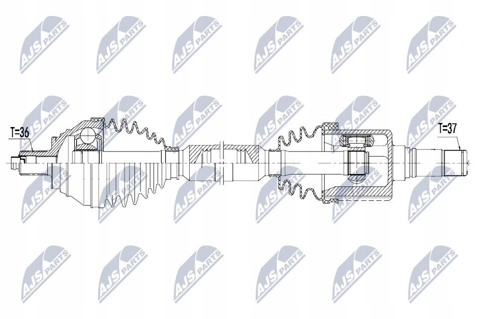 NTY NPW-VW-083 Półoś napędowa Producent części NTY