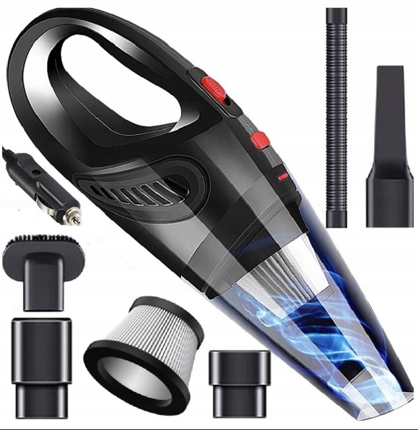 Odkurzacz ręczny samochodowy czarny