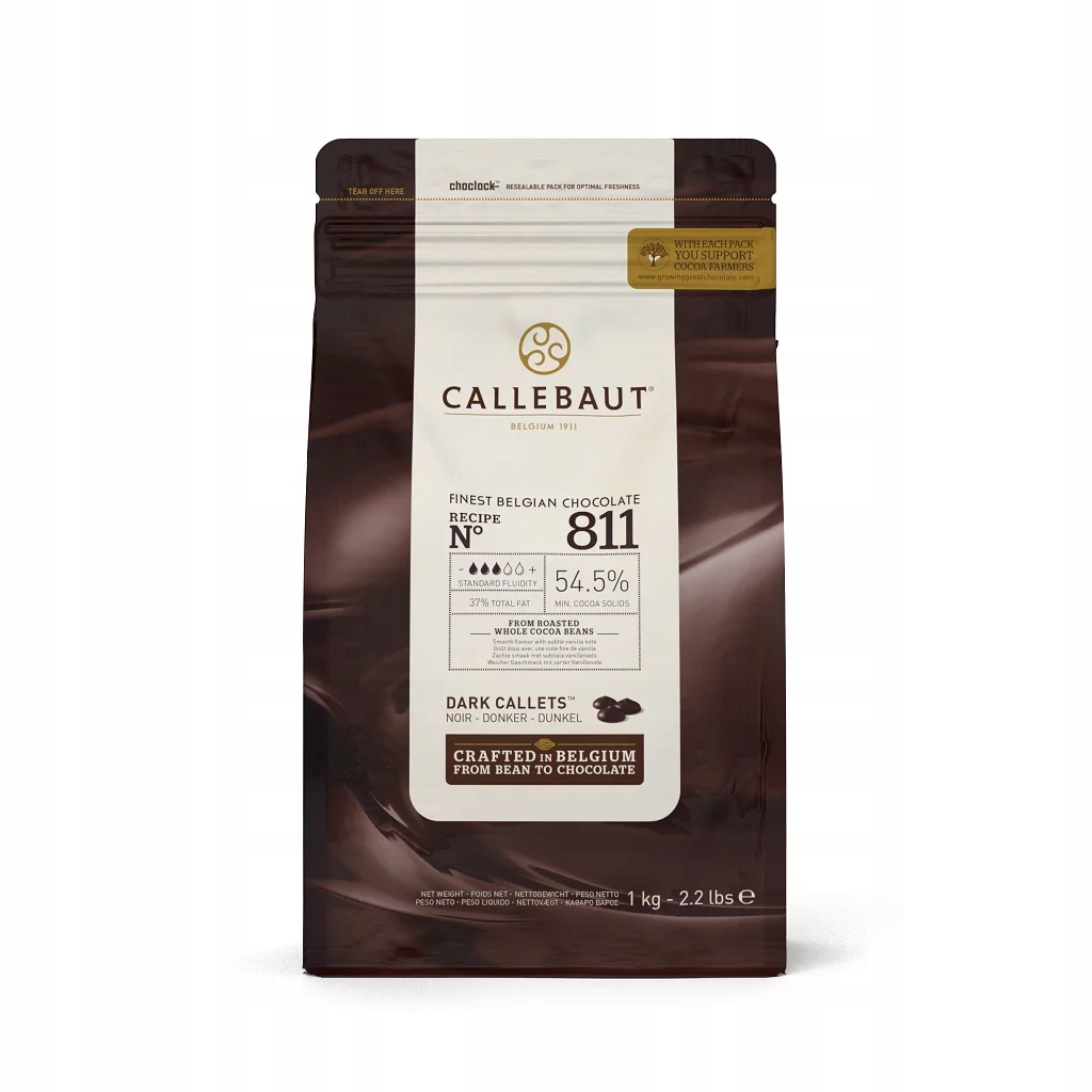 Callebaut Czekolada 811 ciemna deserowa 1 kg