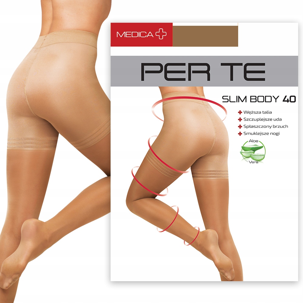 

Rajstopy Wyszczuplające Slim Body 40Den 4-XL Beż
