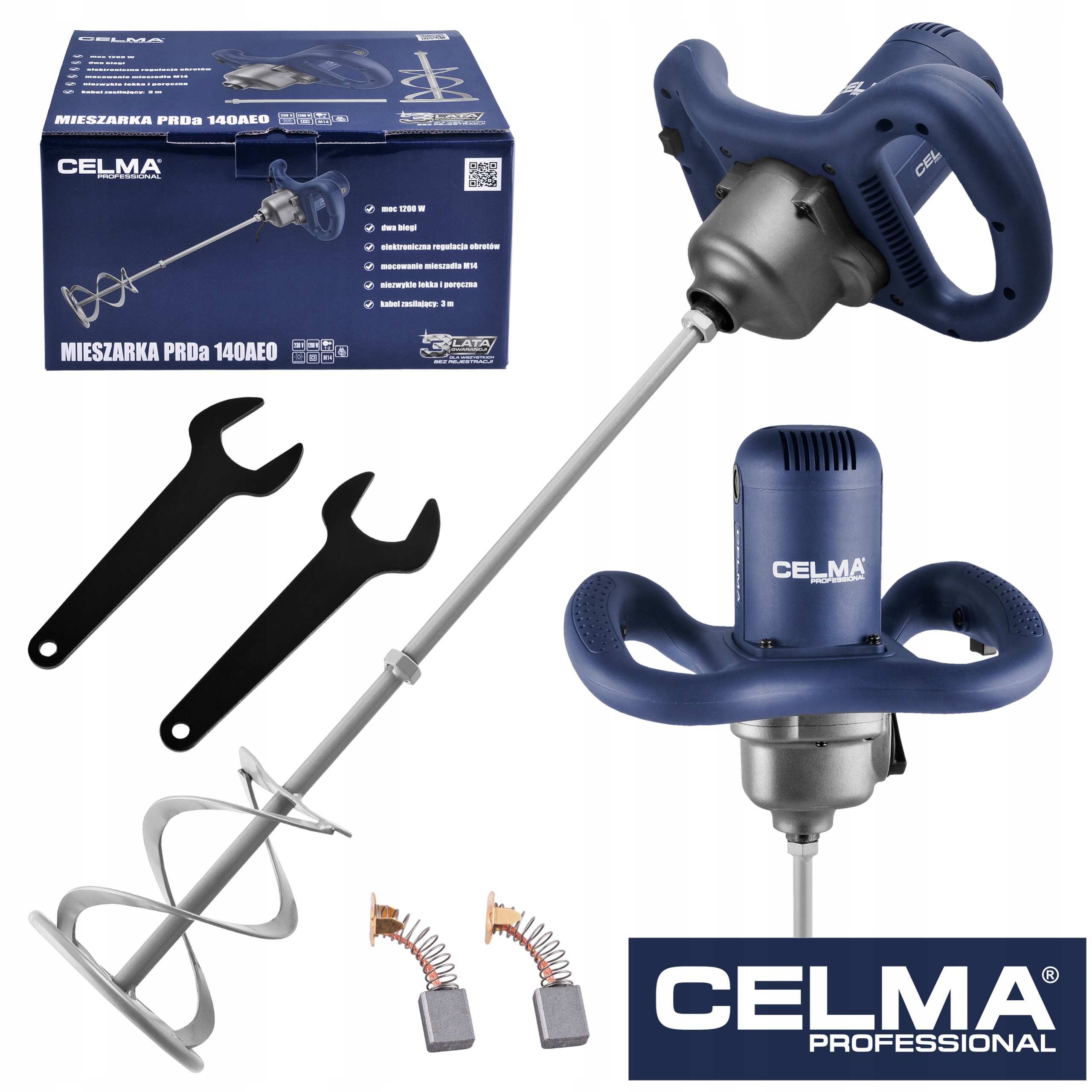 Mieszarka dwubiegowa Celma Professional PRDa 140AEO 1200W 3LAT Gw