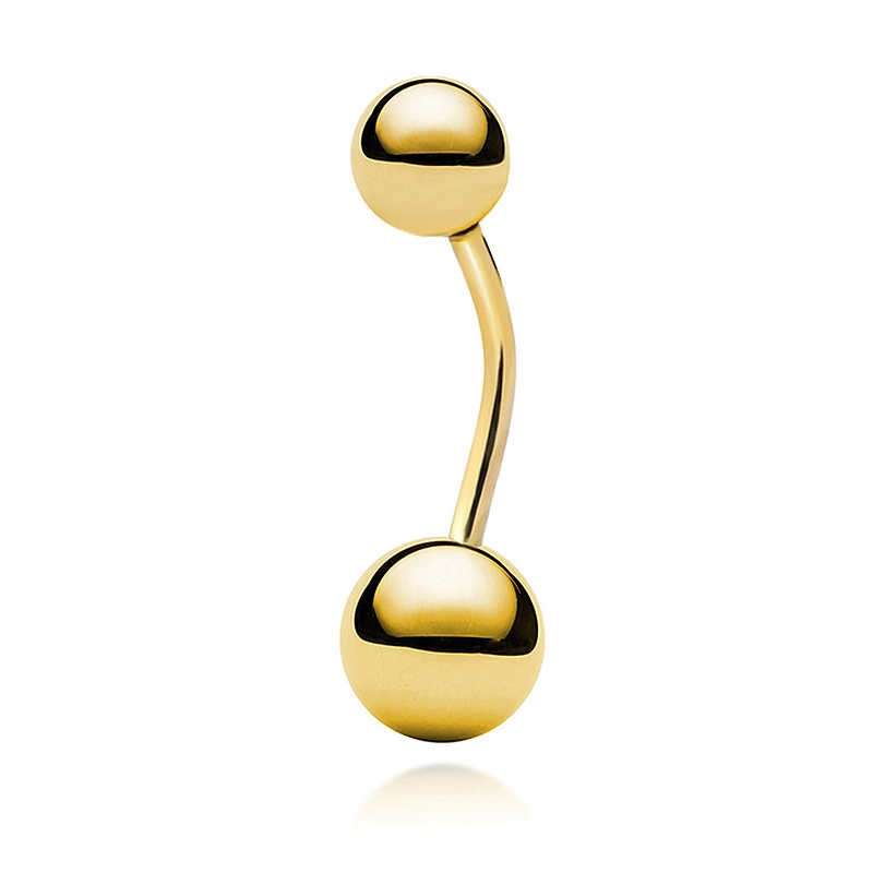 Zlatý Piercing Do Pupíku Kulka Zlato pr.585 Dárek