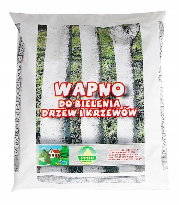 

Wapno do bielenia drzew pni chroni korę 1kg