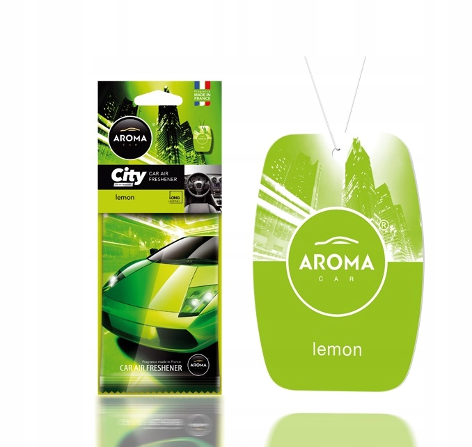 Aroma Car City Card Lemon zapach zawieszka do auta