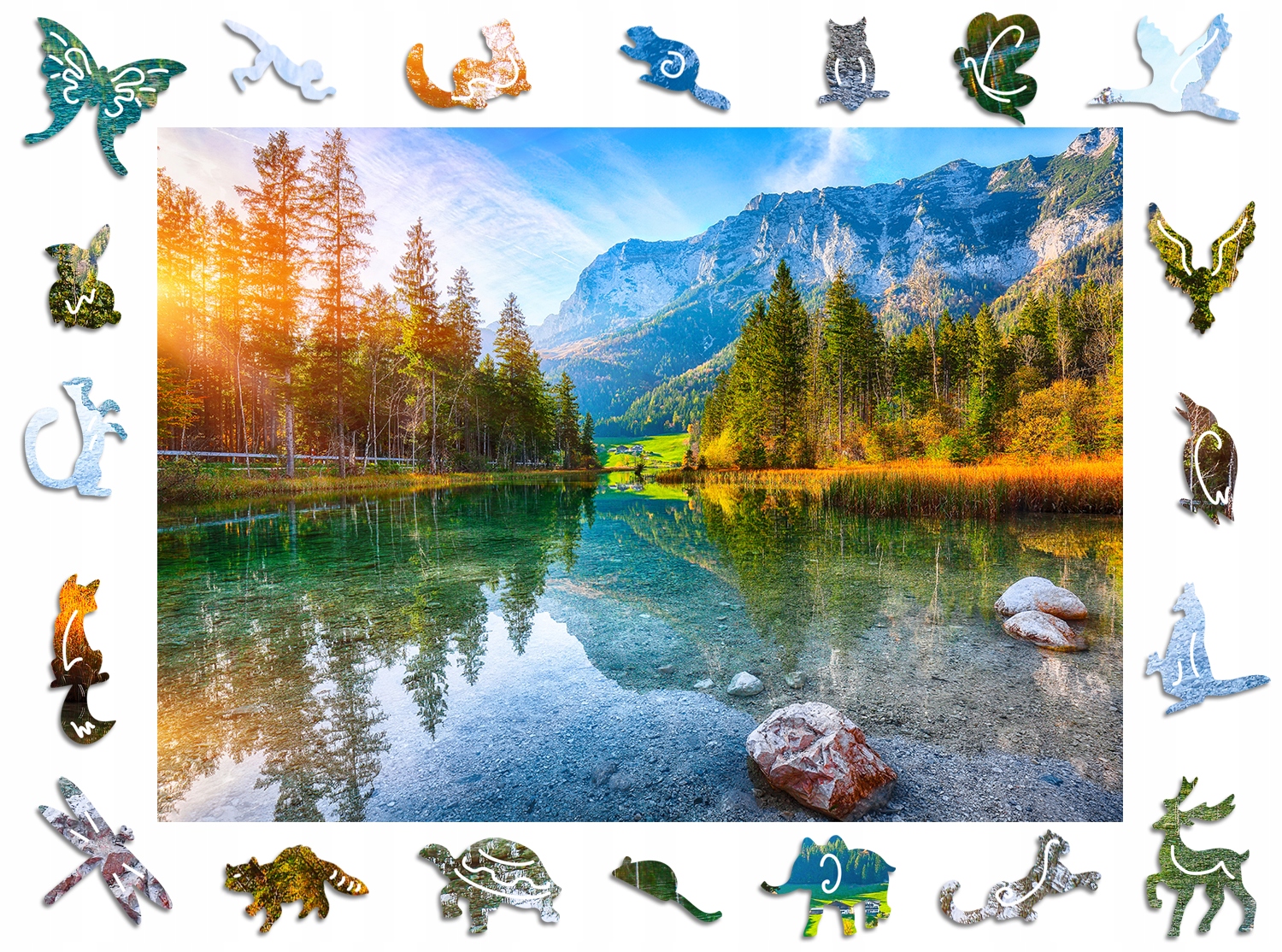 

Puzzle Drewniane Premium Jezioro Hintersee