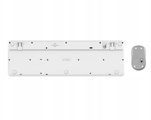 Zestaw klawiatura mysz Ody II bezprzewodowa biała