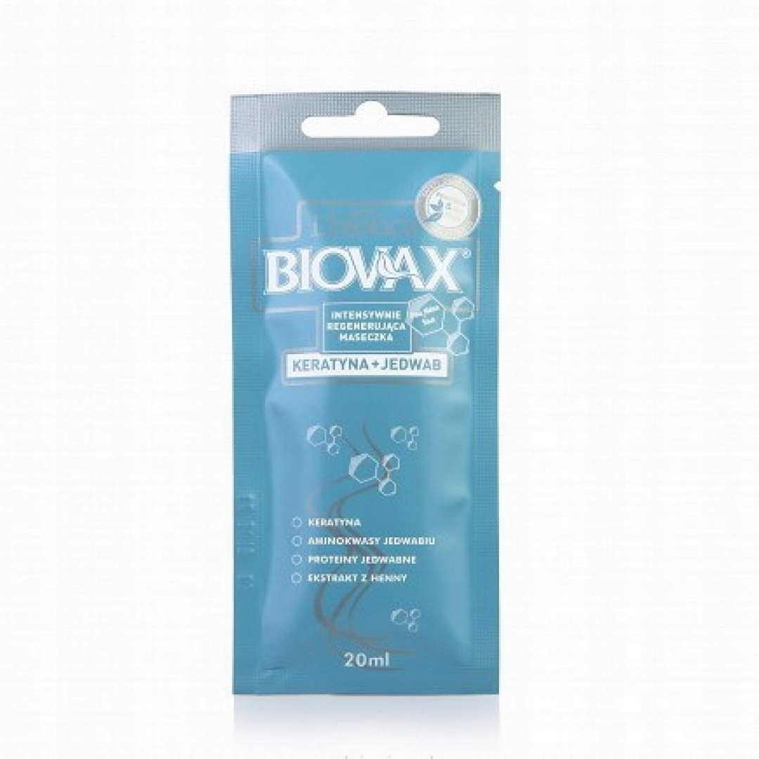 

Biovax Keratyna Jedwab maseczka regenerująca 20 ml