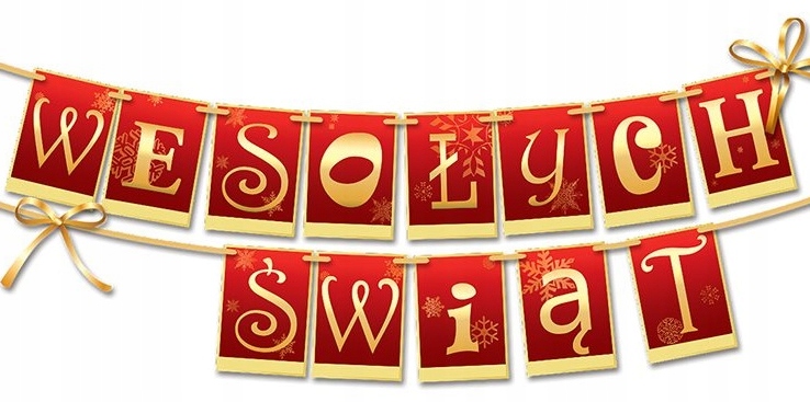 

Baner Wesołych Świąt Boże Narodzenie girlanda 170c