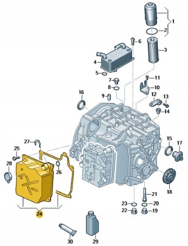 POKRYWA MECHATRONIKI DSG 0GC325201H ORYGINAL Gearbox type Automatic