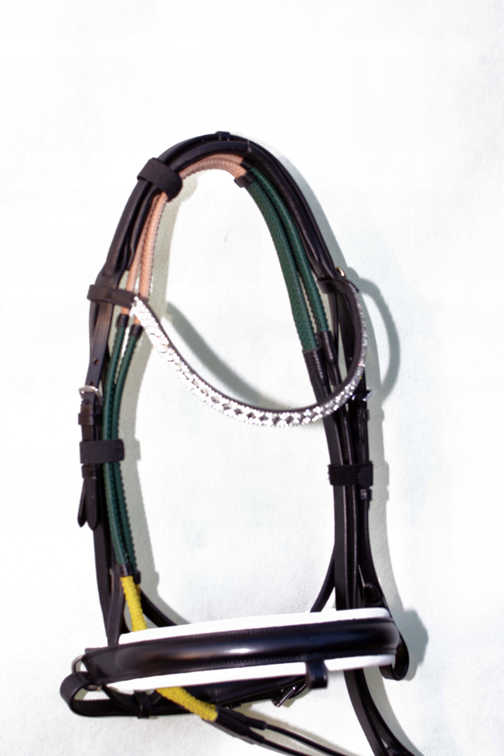 Ogłowie Wodze Anatomiczne Profilowane Roz. Cob- czarny