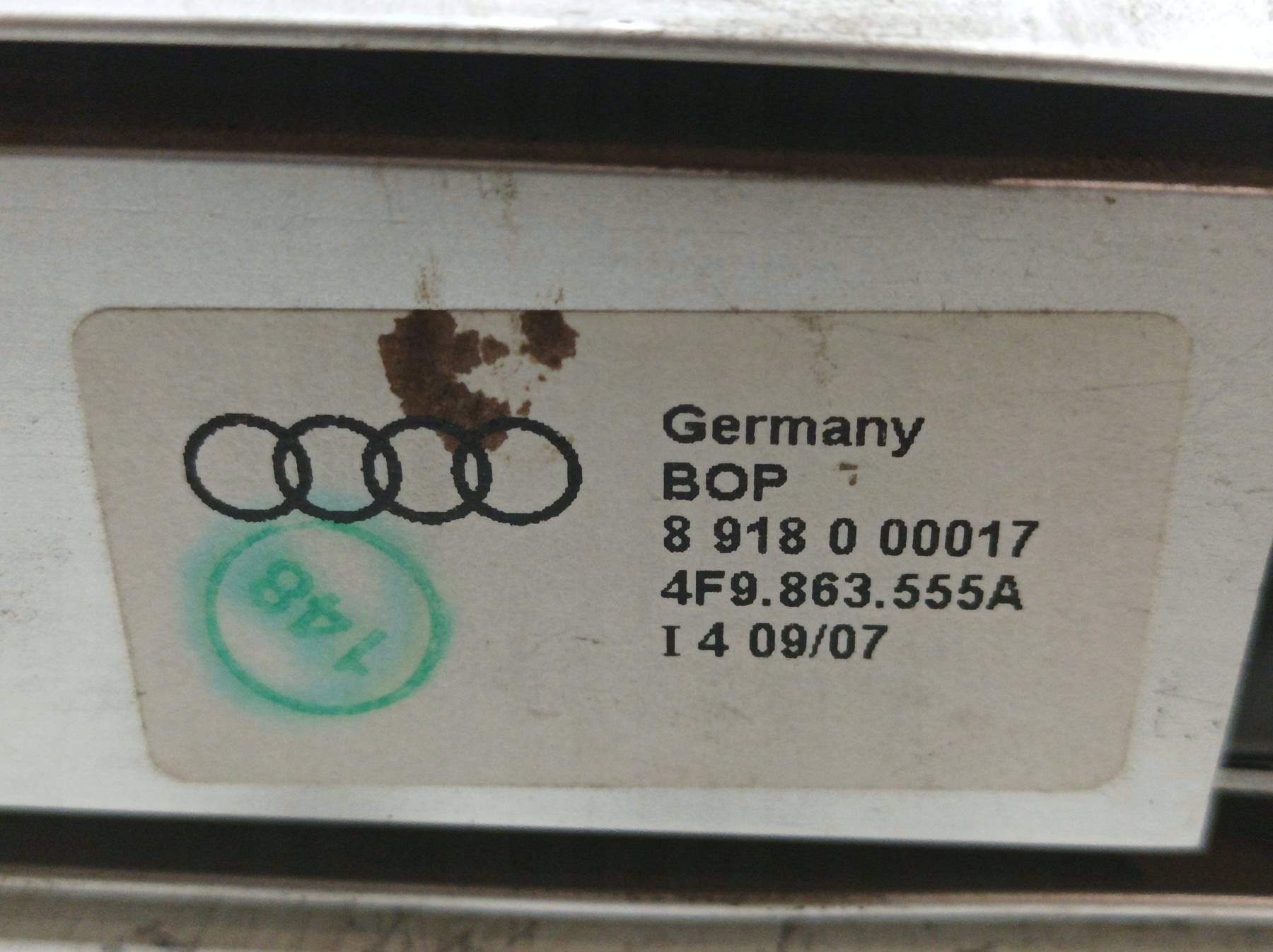 brackets rail boot PROWADNICA AVANT KOMBI KPL 4F9863555A Audi A6 C6