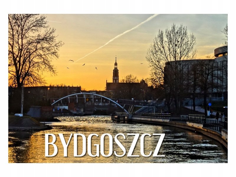 

Bydgoszcz Most Widok nocą Magnes na lodówkę