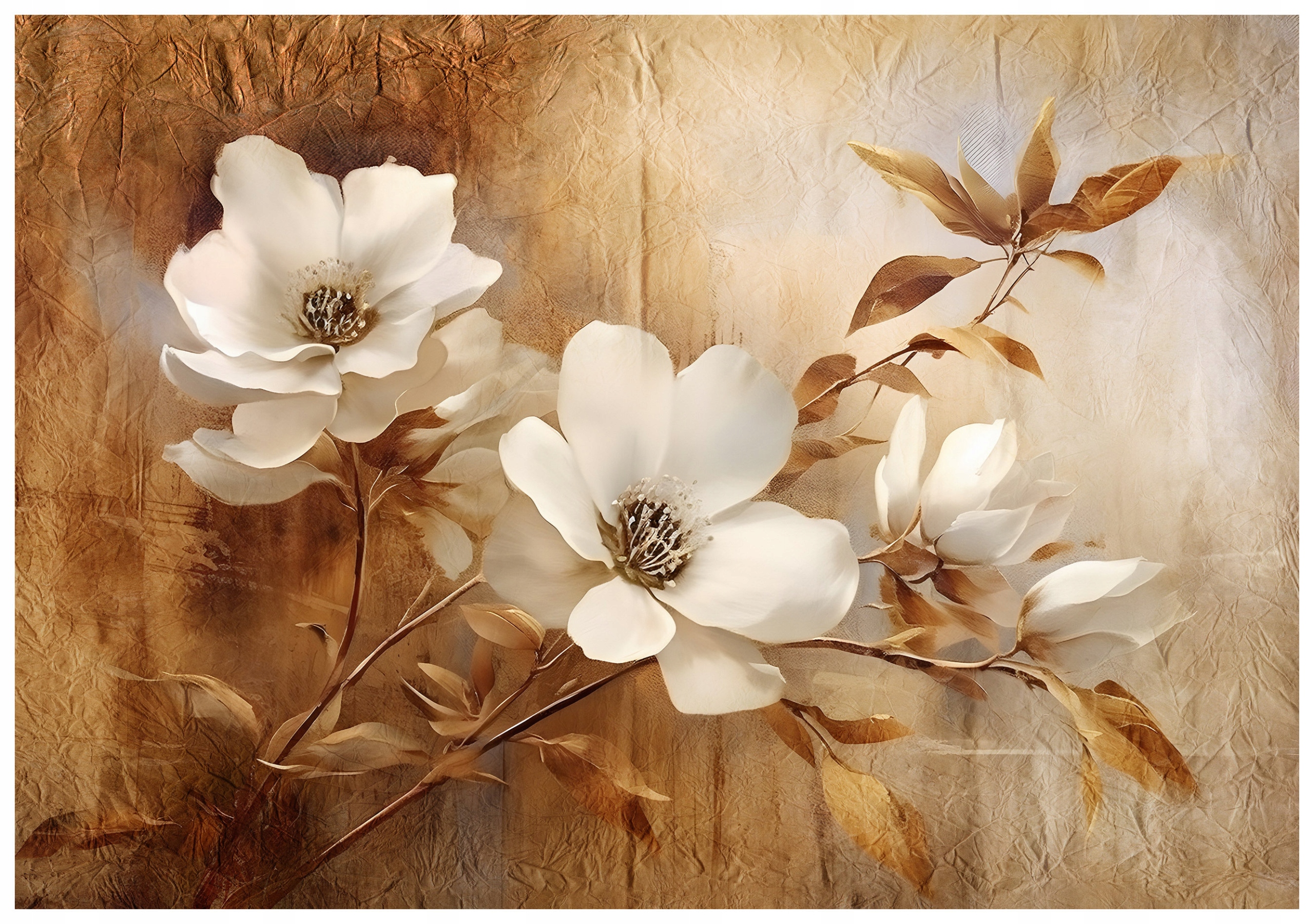 Fototapeta vlies Kvety Vintage Retro Elegancia na stenu 416x254 lepidlo