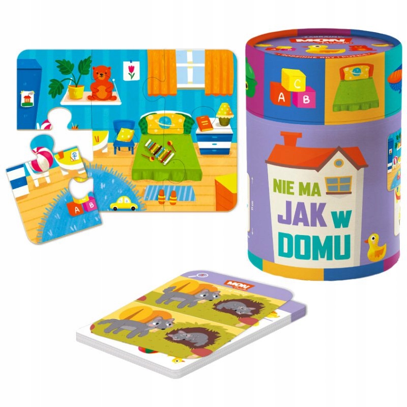 

Dodo Mon - Puzzle dwustronne Nie ma jak w domu 4 x