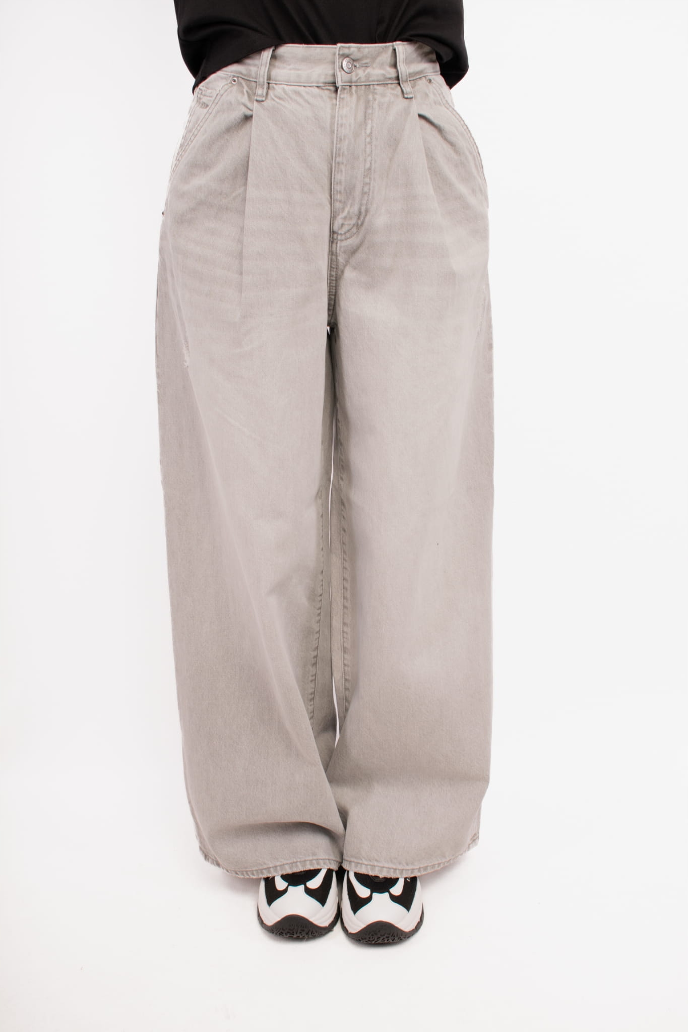 Dámské džíny Armani Exchange 6DYJ33 Y19AZ šedé Pants: 26R