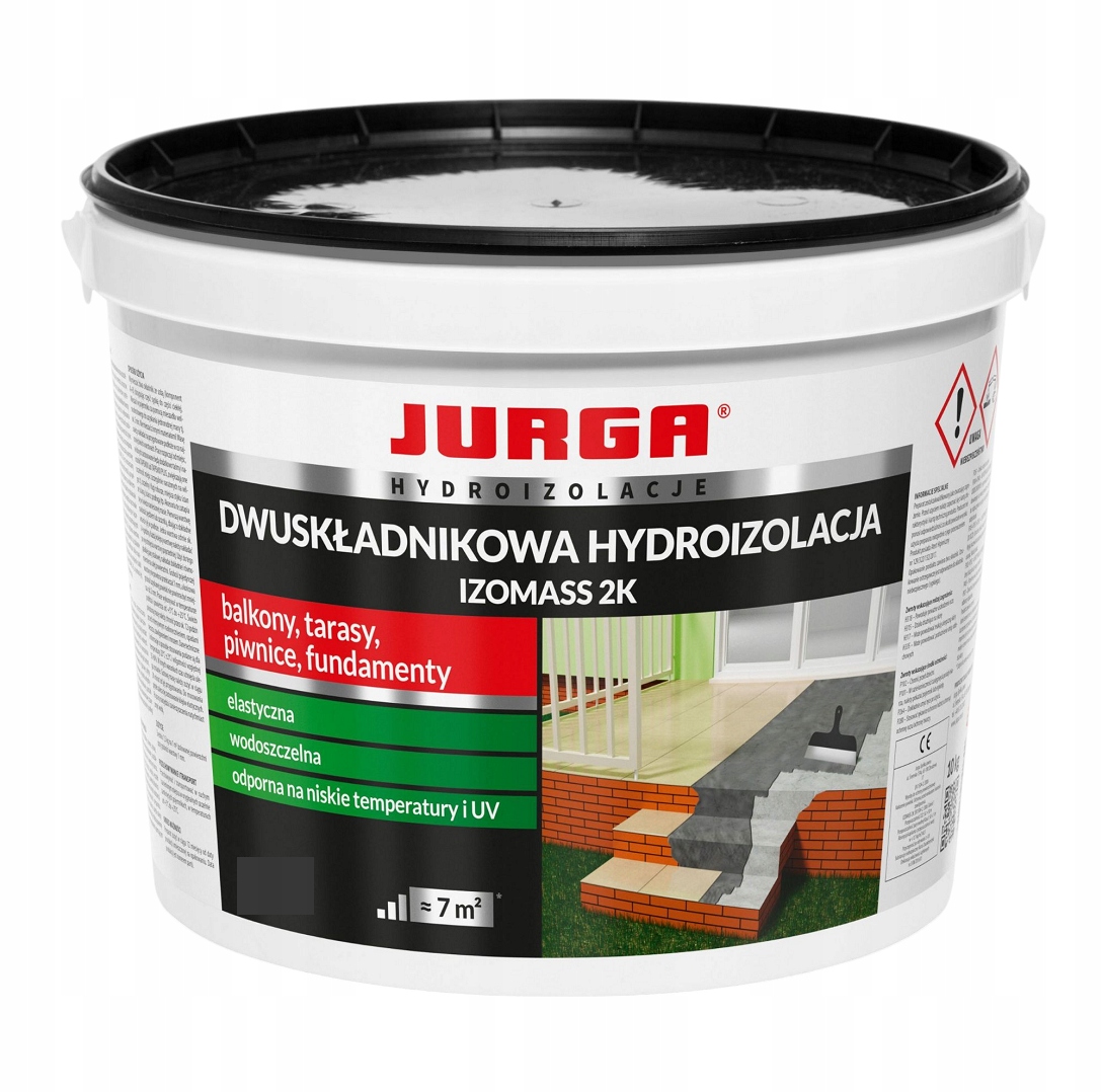 Těsnící malta Izomass 2K hydroizolace pružná 20 kg Jurga